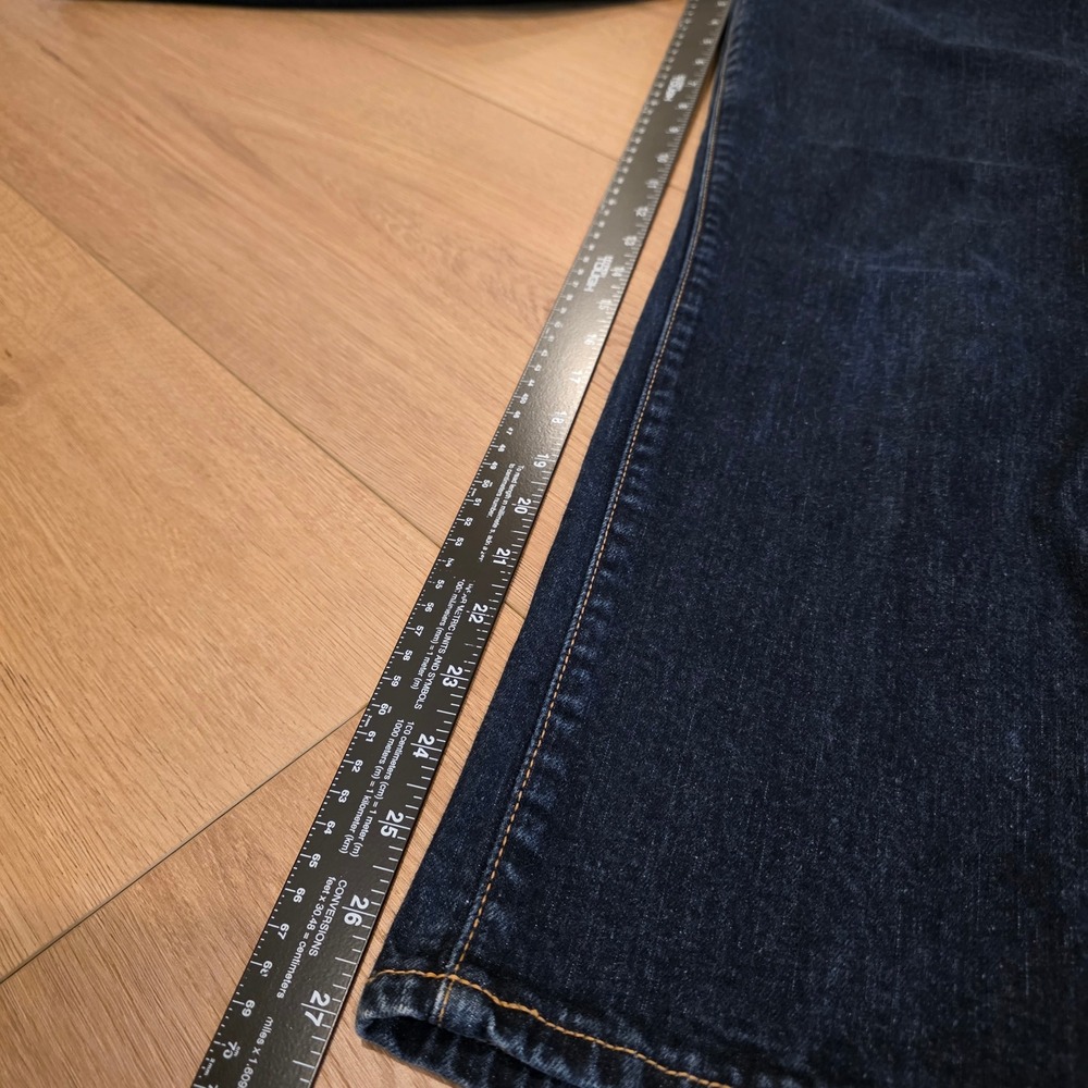 Gap Pencil Cut Stretch Jeans Womens 12 Reg Dark Wash Straight Leg Indigo Denim - Picture 7 of 10